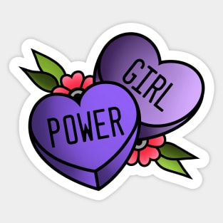 Girl Power Candy Sweet Heart Sticker